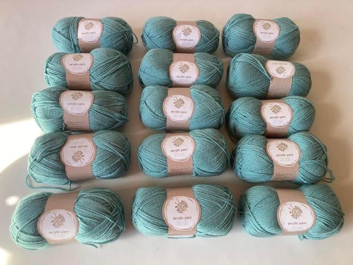 15 nieuwe bollen Alison & Mae breigaren, colour 589649, Hobby en Vrije tijd, Breien en Haken, Nieuw, Breien of Haken, Wol of Garen