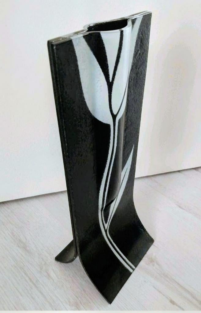 Vintage carneol gesmolten kunst, Ophalen of Verzenden, Overige kleuren, Glas, Minder dan 50 cm