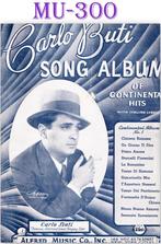 Mu300  Bladmuziek Carlo Buti song album, Ophalen of Verzenden, Gebruikt, Artiest of Componist, Populair