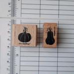 Cats on Appletrees stempel pompoen 2x, per stuk, Ophalen of Verzenden, Zo goed als nieuw, Houten stempel