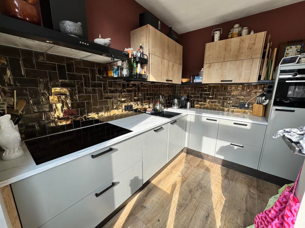 Keuken, Ophalen, Gebruikt, Wit, Hoekkeuken