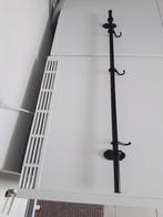 Zwarte wandkapstok met drie haken is 80 cm, Ophalen of Verzenden
