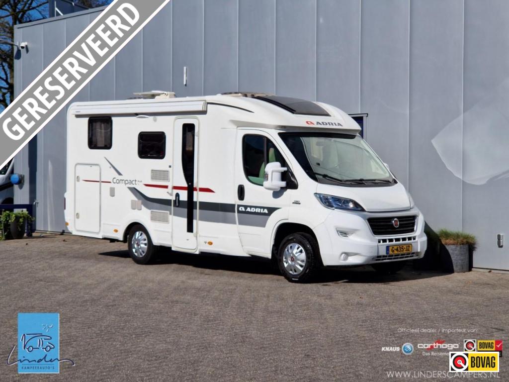 Adria Compact Plus SL | Compact | Enkele bedden | 12md BOVAG, Caravans en Kamperen, Campers, Fiat, Tot en met 2, Bedrijf, Adria