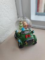 Kerst sneeuwbol in groene auto met rendier, Diversen, Kerst, Ophalen of Verzenden