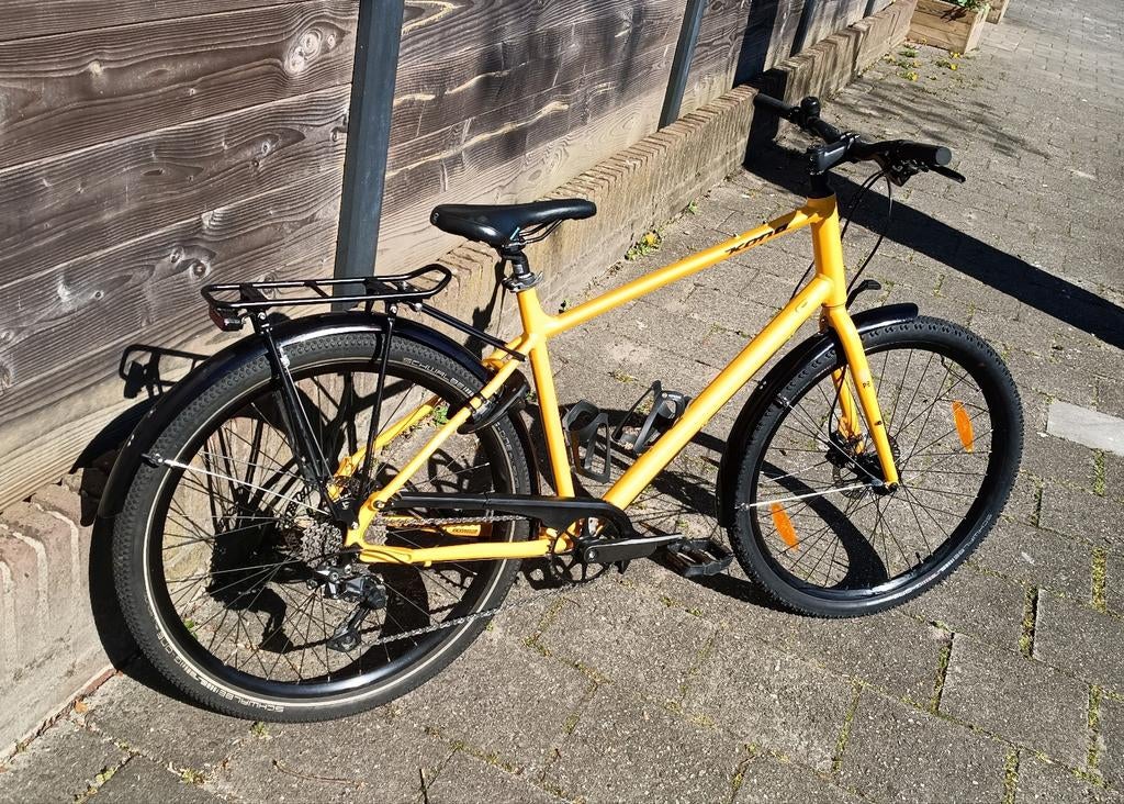 KONA Dew Plus. Trekking / Hybride 27.5 GEEL, Gebruikt, 10 tot 15 versnellingen, Overige maten, Schijfrem