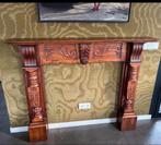 Antieke Houten Schouw / Haardombouw - Rijk Gedecoreerd, Huis en Inrichting, Ophalen, Zo goed als nieuw, Vrijstaande haard, Overige soorten