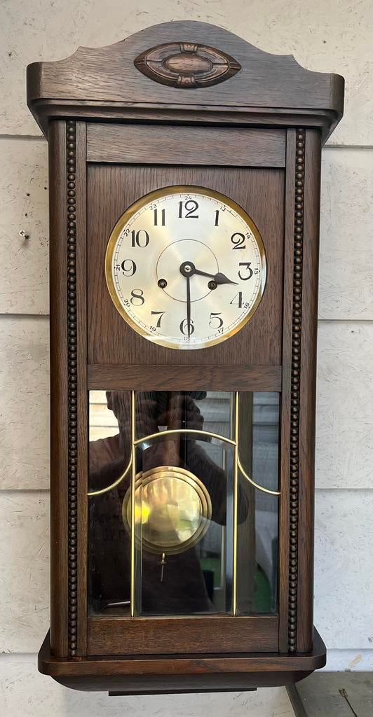 Antieke Kienzle bak regulateur in zeer goede staat, Antiek en Kunst, Antiek | Klokken, Ophalen