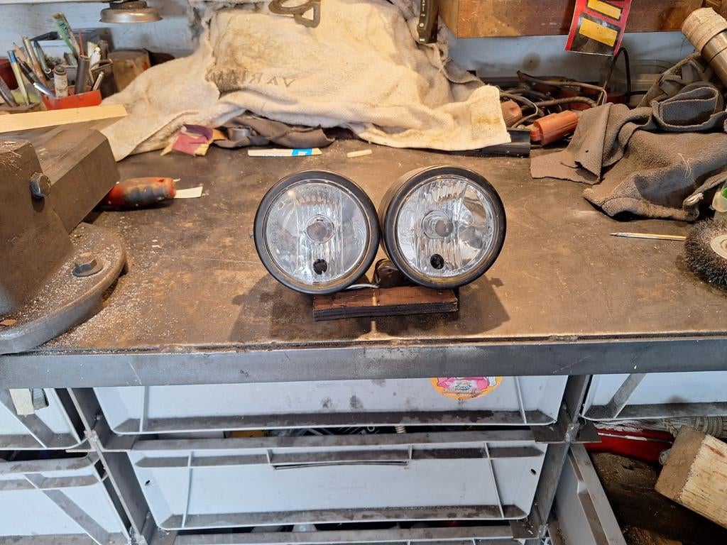 Dubbele koplampen, Motoren, Ophalen of Verzenden