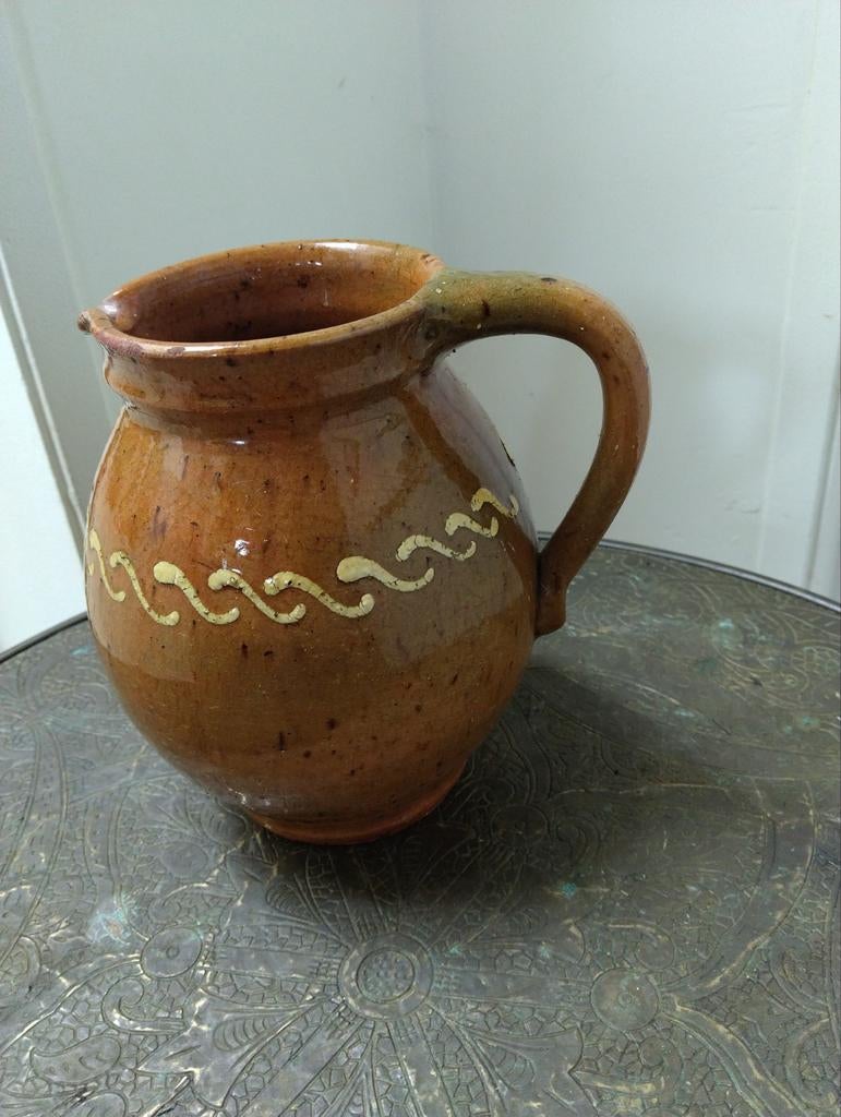 Kan Fries aardewerk 17,5 cm hoog, Antiek en Kunst, Antiek | Keramiek en Aardewerk, Ophalen of Verzenden