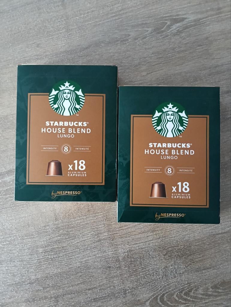 2x Starbucks House Blend Lungo Nespresso Capsules (36 stuks), Diversen, Levensmiddelen, Ophalen of Verzenden