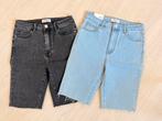 Bermuda Denim Short - Redial Zwart en Blauw, Maat 38/40 (M), Kort, Zwart, Nieuw