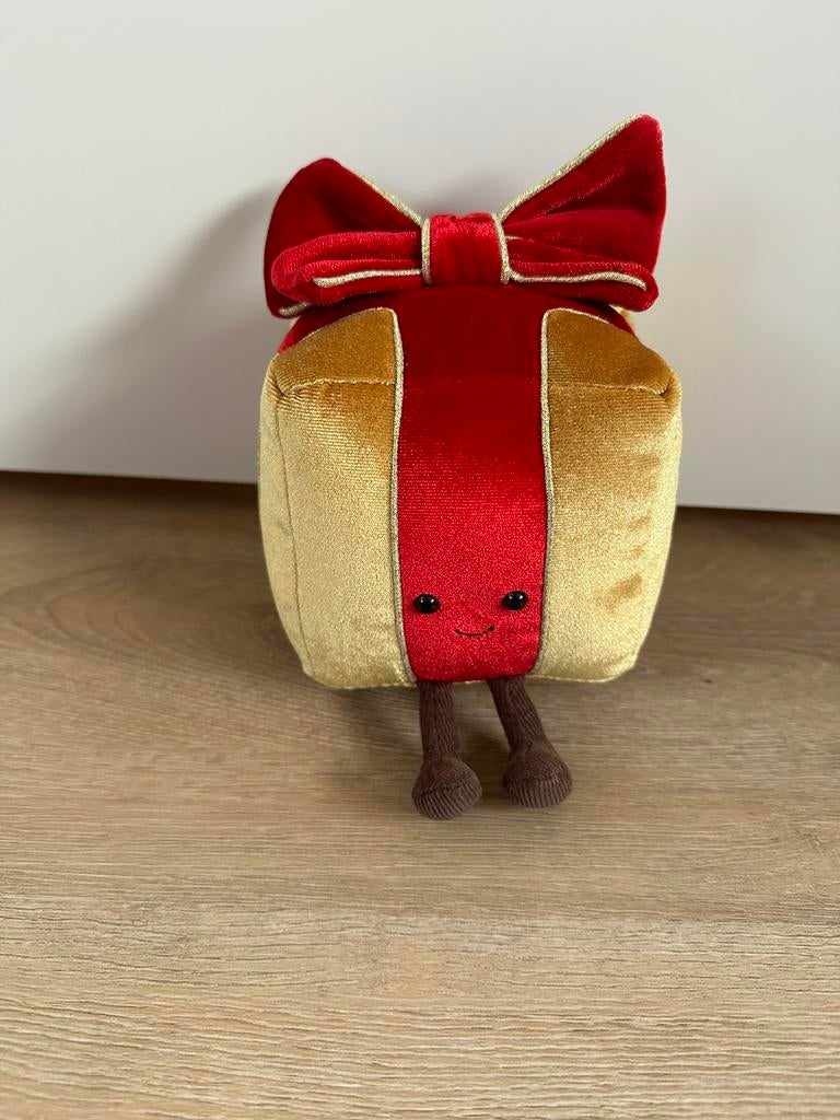 Jellycat knuffel kerst present christmas, Jellycat, Overige karakters, Overige typen, Ophalen of Verzenden