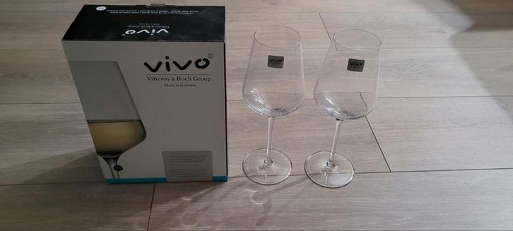 Villeroy & Boch ViVo witte wijnglazen (NIEUW), Huis en Inrichting, Keuken | Servies, Nieuw, Glas of Glazen, Glas, Ophalen of Verzenden