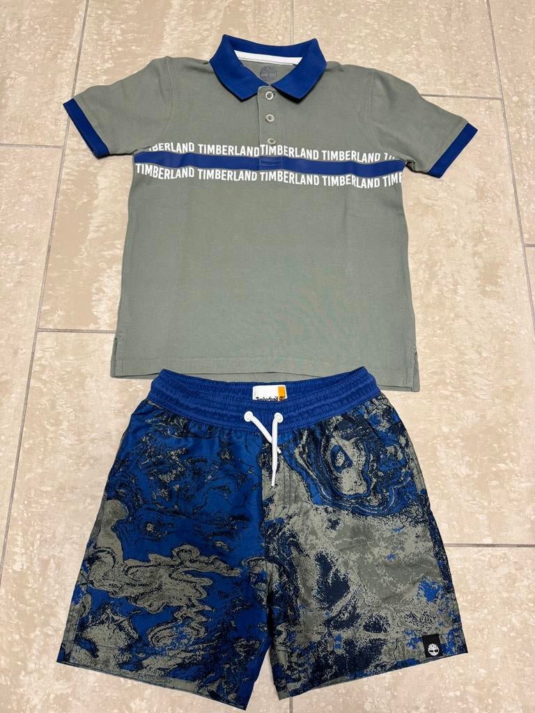 Timberland zomer set maat 8 - 126, Kinderen en Baby's, Kinderkleding | Maat 128, Ophalen of Verzenden, Zo goed als nieuw, Jongen