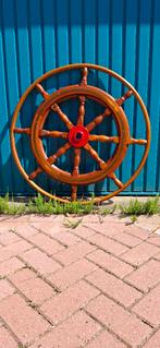 Houten Stuurwiel rond 90 cm, Ophalen, Gebruikt, Overige typen, Zeilboot of Motorboot