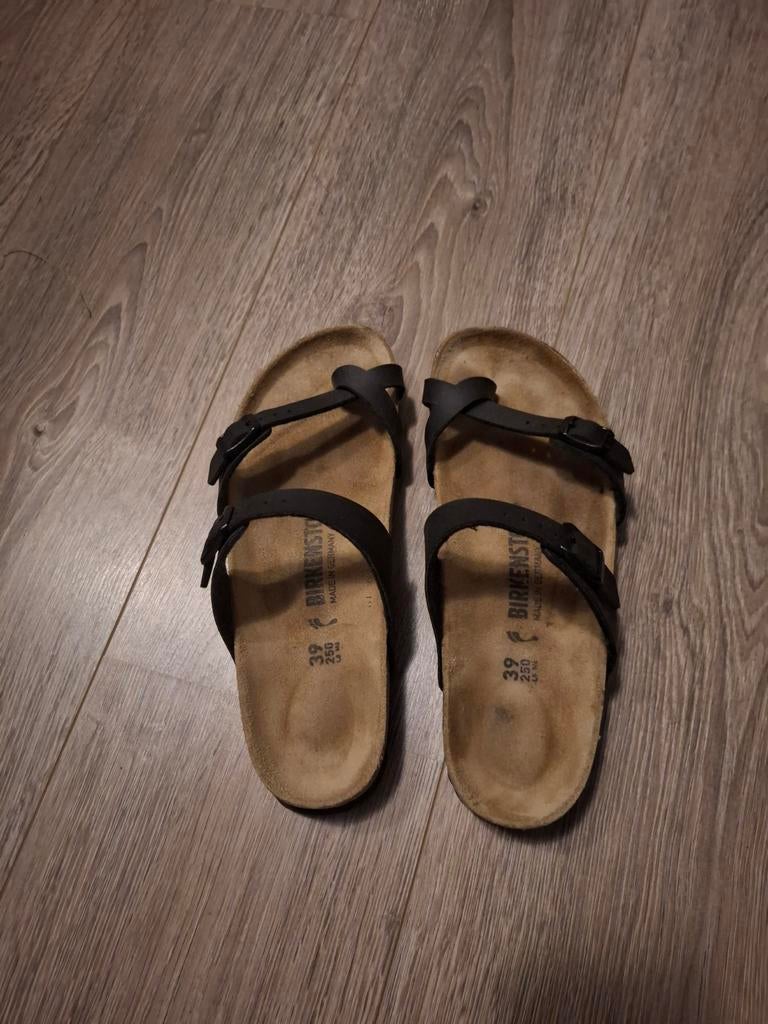Birkenstock Mayari zwart maat 39, Ophalen of Verzenden, Zo goed als nieuw, Zwart, Sandalen of Muiltjes