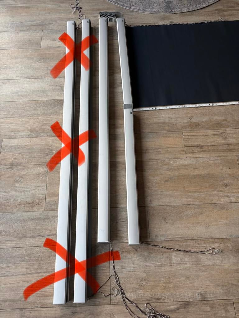 3 Luxaflex rolgordijnen (casette) in prima staat, Ophalen, 100 tot 150 cm, 150 tot 200 cm, Zo goed als nieuw