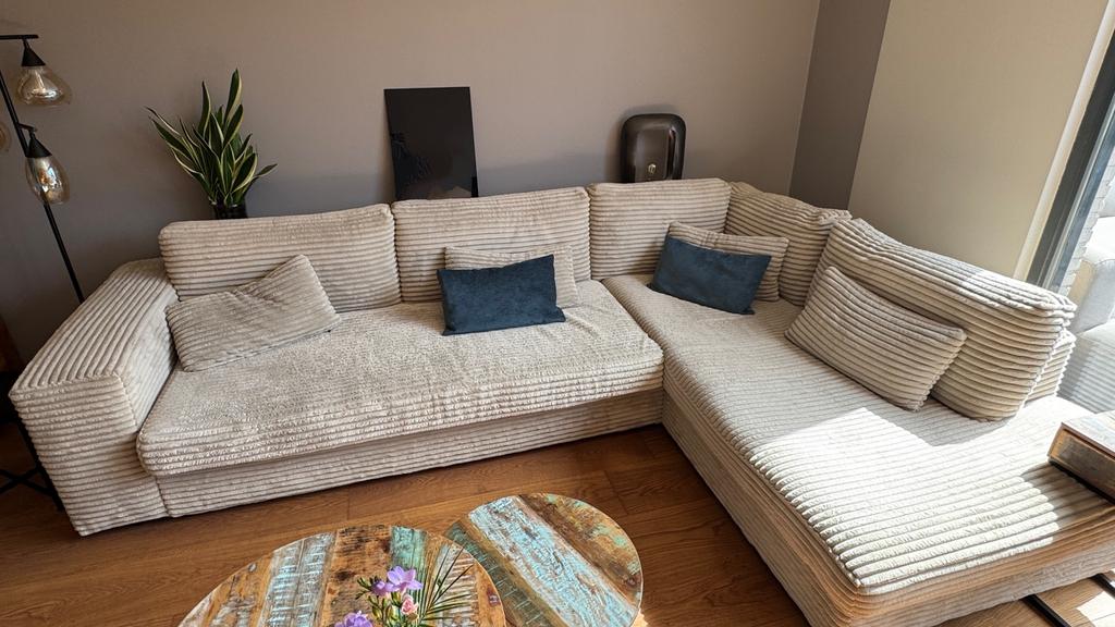 Loungebank met ottomaan, Ophalen, Zo goed als nieuw