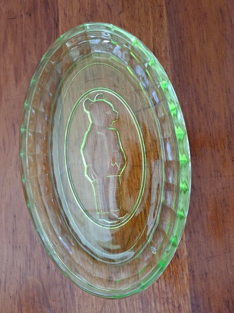 Uraniumglas Bruintje Beer, Ophalen of Verzenden