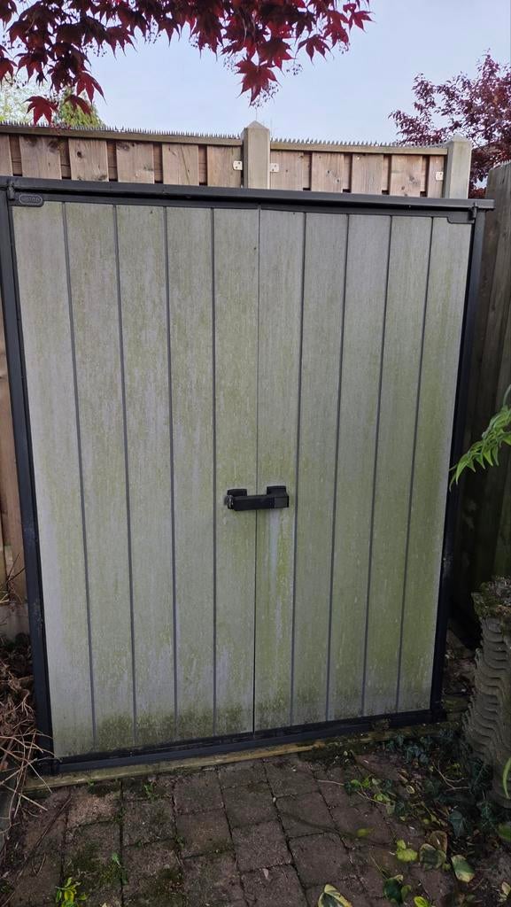 Keter opbergkast tuinkast  140 x 74 x 170 cm, Ophalen, Gebruikt, Kunststof, Overige typen