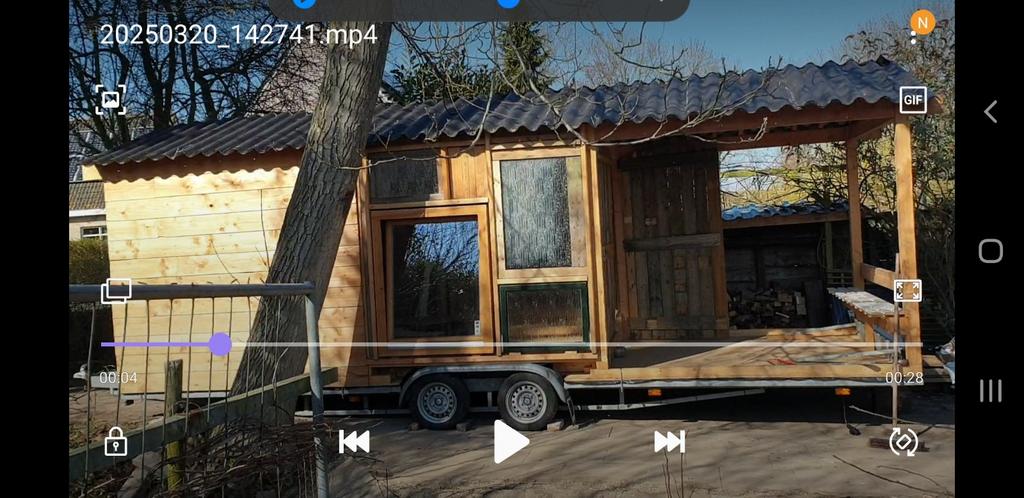 Tinyhouse onderstel 244x720, Ophalen