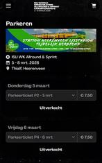 GEZOCHT parkeerkaart 8 maart WK schaatsen, Eén persoon