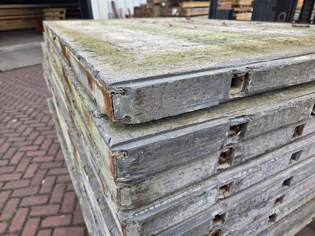 9 Kunststof steenschotten - nr: D24, Tuin en Terras, Palen, Balken en Planken, Ophalen, Gebruikt, Minder dan 180 cm, Palen