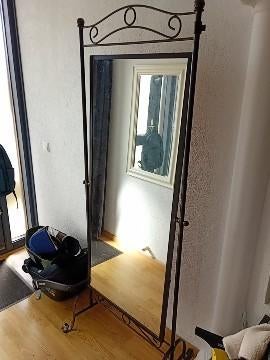 Zwarte spiegel, Ophalen, Rechthoekig, 150 tot 200 cm