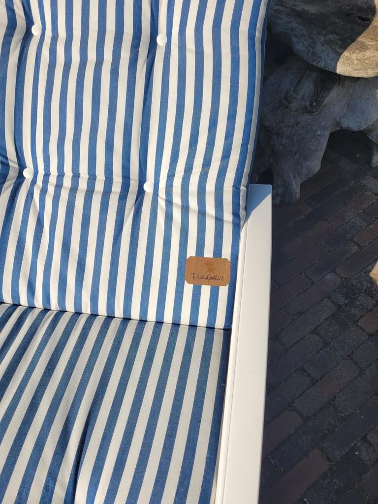 Hartman ligbed met kussen, Tuin en Terras, Ligbedden, Ophalen of Verzenden, Zo goed als nieuw, Kunststof, Verstelbaar