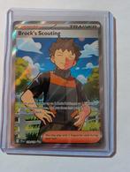 Pokémon TCG: Brock's Scouting Trainer Kaart (Full Art), Ophalen of Verzenden, Zo goed als nieuw, Losse kaart, Foil