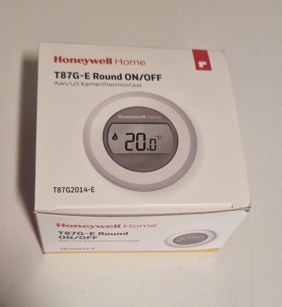 Honeywell Home T87G-E Round ON/OFF kamerthermostaat, Doe-het-zelf en Verbouw, Thermostaten, Ophalen of Verzenden, Nieuw