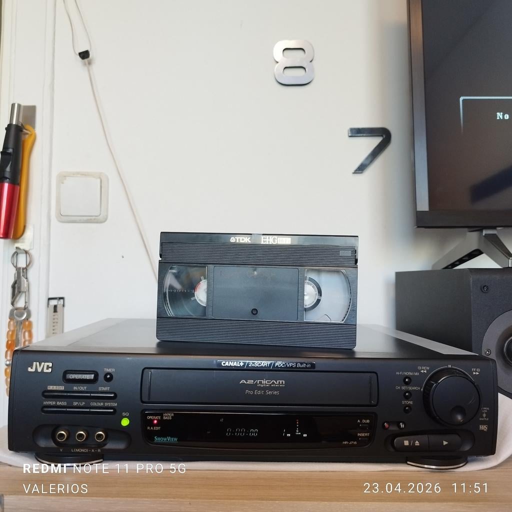 JVC VHS VIDEO Recorder HR-J 715 EH ., Audio, Tv en Foto, Videospelers, Ophalen of Verzenden, Zo goed als nieuw