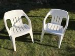 Kunststof tuinstoelen (2 stuks), Ophalen, Gebruikt, Kunststof, Stapelbaar