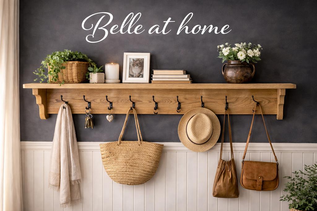 Houten Wandkapstok met Haken - 180cm Breed, Ophalen of Verzenden, Gebruikt, Hout, Wandkapstok