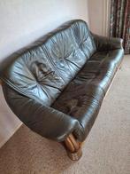 Leren bank(gratis), Ophalen, Gebruikt, Driepersoons, 75 tot 100 cm