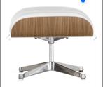 Gezocht: Vitra Eames Lounge Chair Ottoman / White Edition, Ophalen of Verzenden, Gebruikt, Overige vormen, Leer