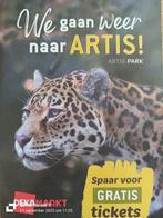 Volle spaarkaart voor Artis, Ophalen of Verzenden, Overige soorten, Zegels, Bonnen of Punten