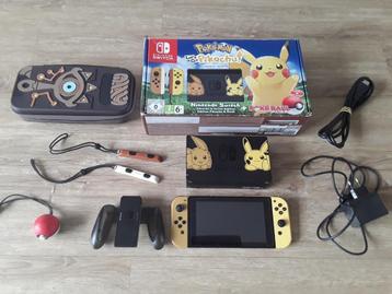 Nintendo Switch Pokémon Pikachu & Eevee Edition + Extra's  beschikbaar voor biedingen