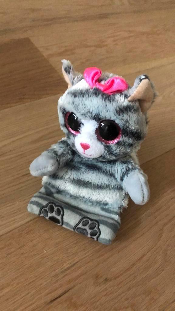 Ty Beany Peek-A-Boos knuffel, kat, iphone houder, Kinderen en Baby's, Speelgoed | Knuffels en Pluche, Zo goed als nieuw, Ophalen