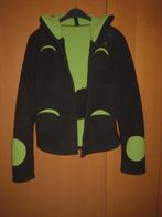 Heerlijk warm fleece vest-jasje met sjaal BORIS S/M snazzeys, Verzenden, Zwart, Zo goed als nieuw, Jasje