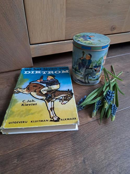 Bewaarblikje Dik Trom - leesboek Leven Dik Trom prijs p/st, Verzamelen, Blikken, Gebruikt, Overige merken, Ophalen of Verzenden