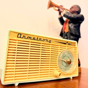 VINTAGE BUIZENRADIO ARMSTRONG 1700 JAZZ RADIO TIFFANY BLUE beschikbaar voor biedingen
