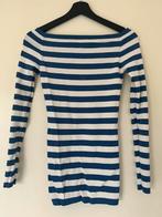 Nikkie jolie top blauw wit 34, Blauw, Ophalen of Verzenden, Zo goed als nieuw, Lange mouw