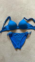 Bikini blauw met zilver pikkeltje mt 38, Ophalen of Verzenden, Zo goed als nieuw, Blauw, Bikini