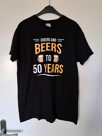 50 jaar!!! Leuk t-shirt mt L beschikbaar voor biedingen