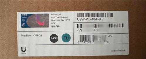 Ubiquiti Unifi USW-Pro-48-POE (600W) Splinternieuw!, Computers en Software, Netwerk switches, Nieuw, Ophalen of Verzenden