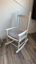 Schommelstoel (gratis), Huis en Inrichting, Stoelen, Ophalen, Gebruikt, Wit, Eén