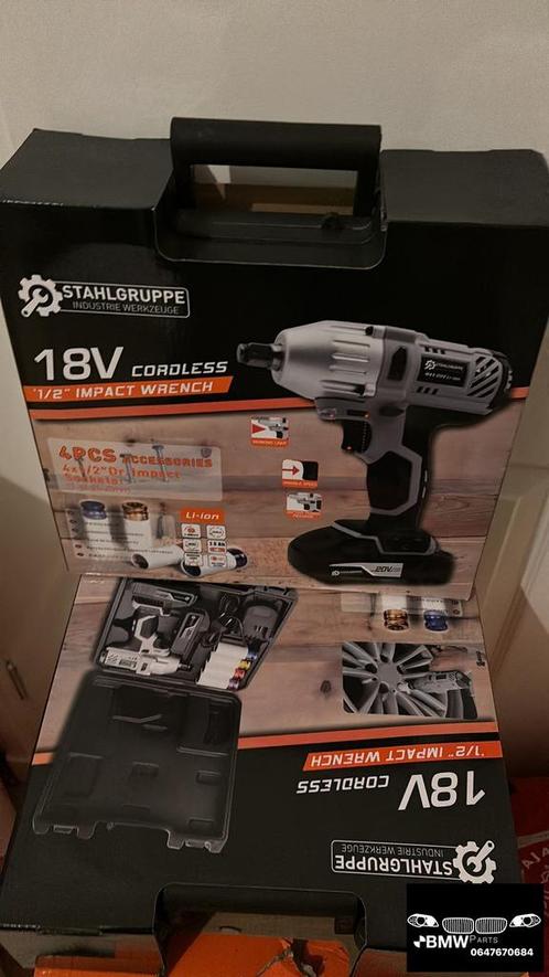 Stahlgruppe slagmoer accu tol NIEUW IN DOOS, Doe-het-zelf en Verbouw, Gereedschap | Boormachines, Nieuw, Boor- en Schroefmachine