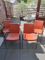 Bert Plantegie Tibbe Cognac - Set van 4, Gebruikt, Overige kleuren, Leer, Ophalen of Verzenden