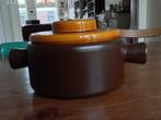Vintage aardewerken pan, Huis en Inrichting, Keuken | Potten en Pannen, Ophalen of Verzenden, Gebruikt, Overige materialen